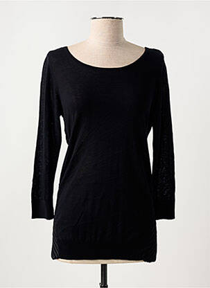 Pull coupe cintrée manches longues noir BARBARA BUI femme