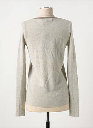 Pull coupe cintrée manches longues gris BARBARA BUI femme