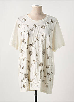 T-shirt coupe droite manches courtes beige BARBARA BUI femme
