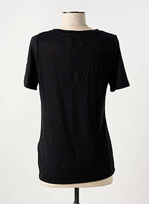 T-shirt stretch manches courtes noir ALLUDE femme