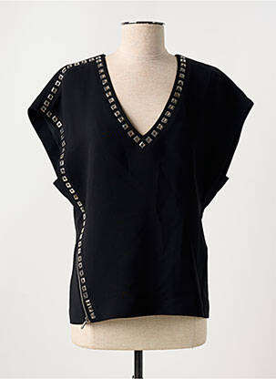 Top stretch manches courtes noir BARBARA BUI femme