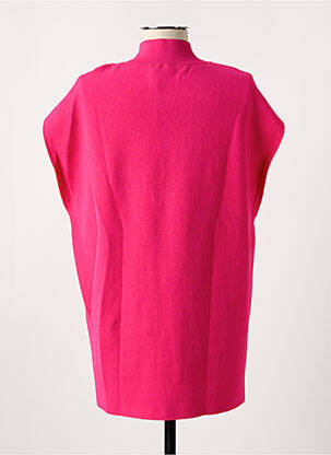 Pull tunique stretch sans manche rose CLOSED femme