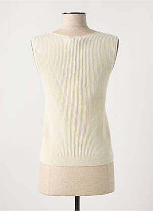 Pull col v sans manche beige CLOSED femme