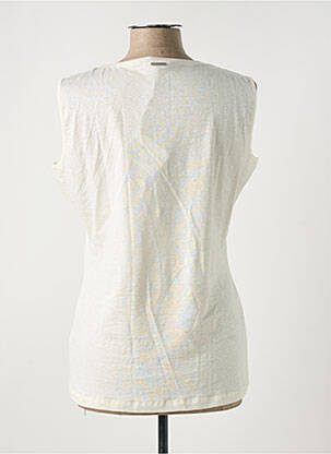 Débardeur stretch sans manche beige FABIANA FILIPPI femme
