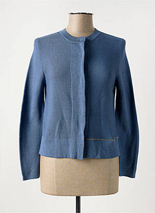 Gilet manches longues stretch bleu FABIANA FILIPPI femme