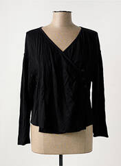 Gilet manches longues noir LILITH pour femme seconde vue