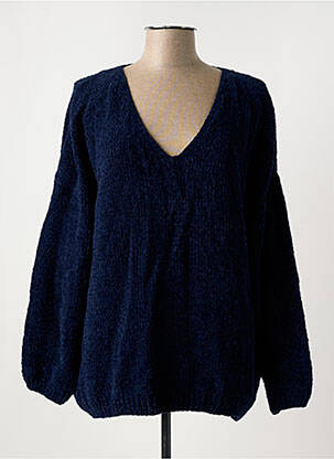 Pull bleu POLES pour femme