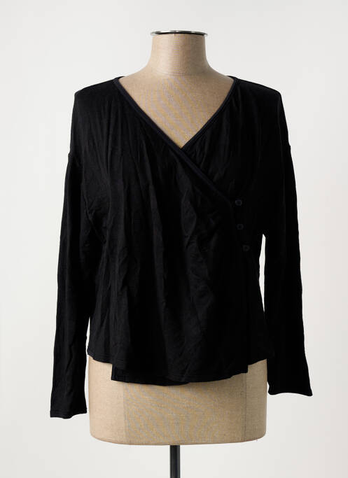 Gilet manches longues noir LILITH pour femme