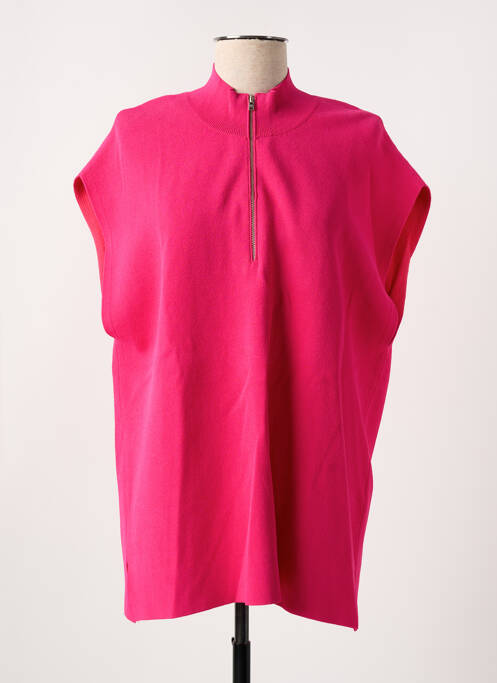 Pull tunique rose CLOSED pour femme