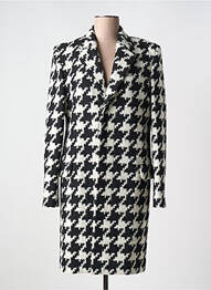 Manteau long coupe cintrée sans capuche noir BARBARA BUI femme