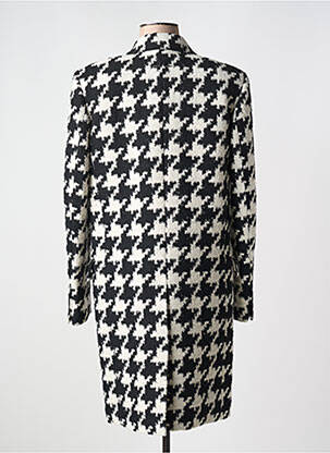 Manteau long coupe cintrée sans capuche noir BARBARA BUI femme