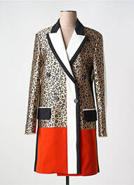 Manteau long coupe cintrée sans capuche beige BARBARA BUI femme