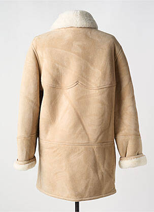 Manteau long coupe cintrée sans capuche beige BARBARA BUI femme