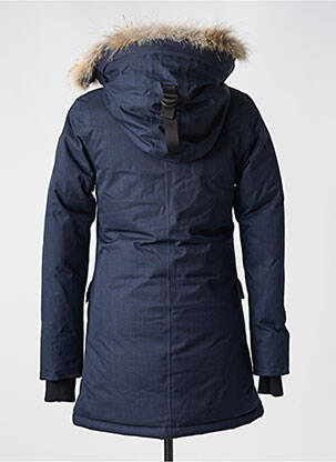 Parka manches longues a capuche bleu NOBIS femme