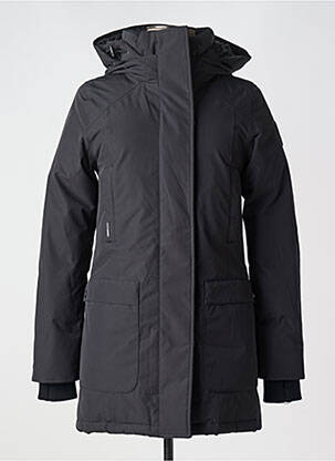 Parka manches longues a capuche noir NOBIS femme