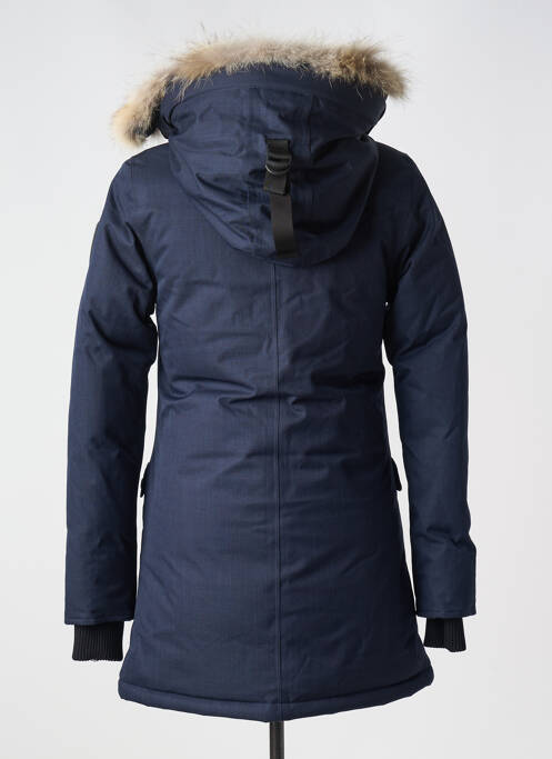Parka manches longues a capuche bleu NOBIS femme