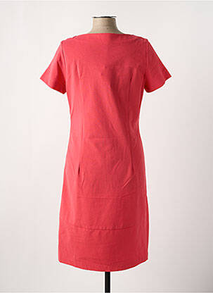 Robe mi-longue manches courtes manches courtes rose ROSSO 35 femme