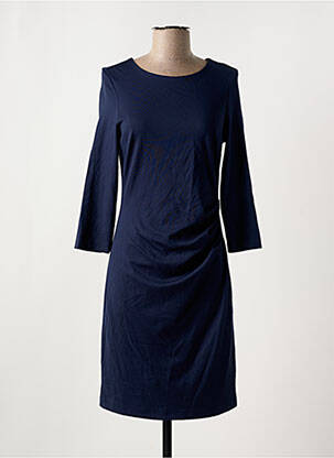 Robe mi-longue manches longues manches longues bleu GIANT femme