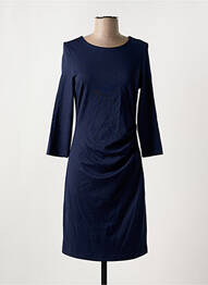 Robe mi-longue manches longues manches longues bleu GIANT femme