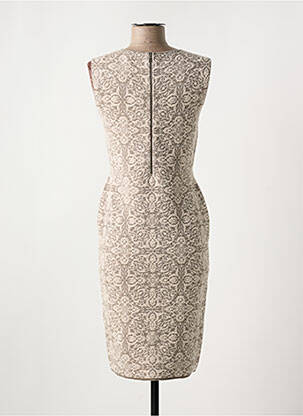 Robe mi-longue sans manche sans manche beige D.EXTERIOR femme