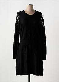 Robe pull coupe cintrée manches longues noir SONIA RYKIEL femme