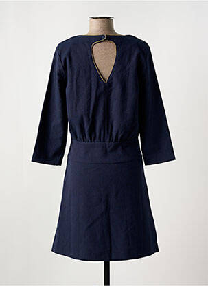 Robe mi-longue manches 3/4 manches 3/4 bleu MKT STUDIO femme