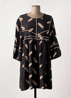 Robe courte manches longues manches longues noir BA&SH femme