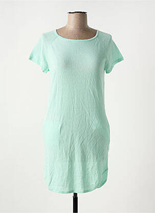 Robe courte manches courtes manches courtes bleu ALLUDE femme