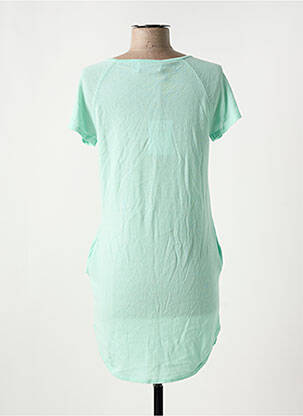 Robe courte manches courtes manches courtes bleu ALLUDE femme