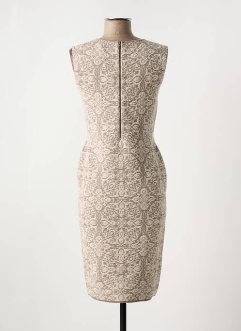 Robe mi-longue sans manche sans manche beige D.EXTERIOR femme