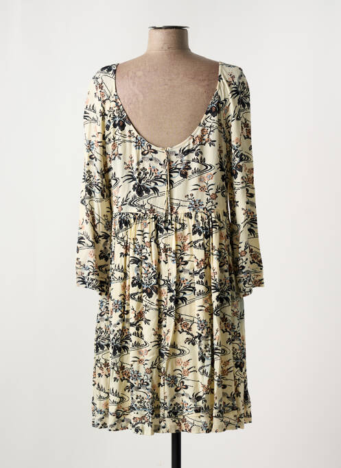 Robe mi-longue coupe fluide manches longues beige BA&SH femme