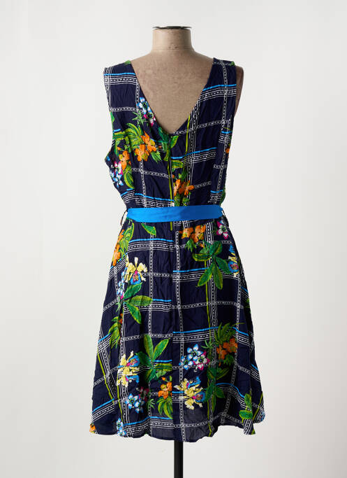 Robe mi-longue bleu POMME ROUGE pour femme