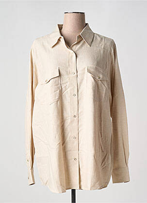 Chemisier tissage crêpe manches longues beige CLOSED femme