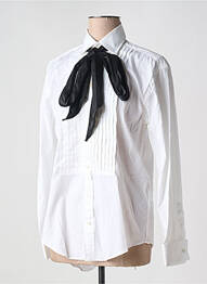 Chemisier coupe cintrée manches longues blanc RALPH LAUREN femme