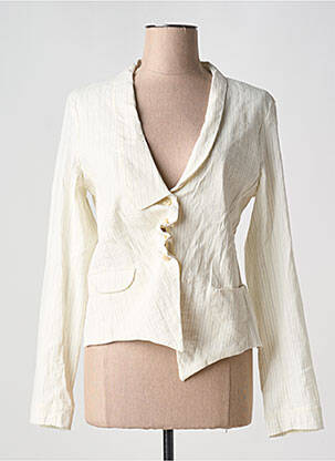 Blazer col châle beige LILITH femme