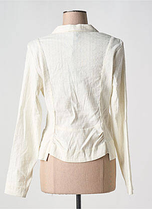 Blazer col châle beige LILITH femme