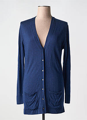 Gilet manches longues stretch bleu BARBARA BUI femme