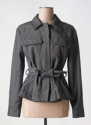 Veste casual col chemisier gris BARBARA BUI femme