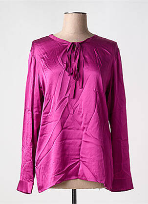Blouse poignets boutonnés avec fente manches longues violet BARBARA BUI femme