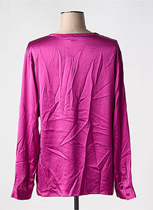 Blouse poignets boutonnés avec fente manches longues violet BARBARA BUI femme