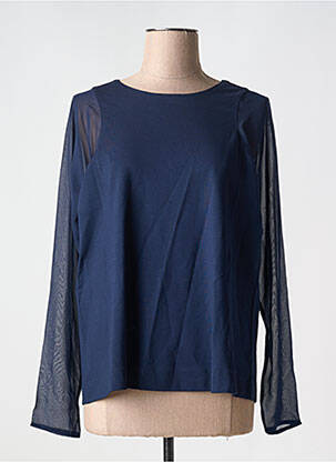 Top stretch manches longues bleu GANT femme