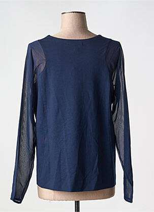 Top tissage crêpe manches longues bleu GANT femme