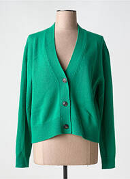 Gilet manches longues stretch vert CLOSED femme