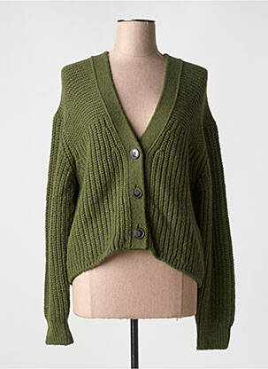 Gilet manches longues stretch vert CLOSED femme