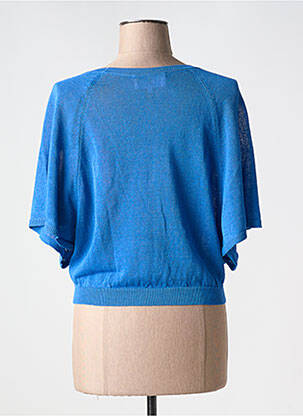 Gilet manches courtes resserrée sur le bas bleu BA&SH femme