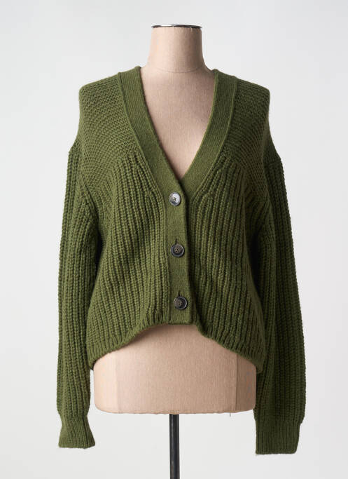 Gilet manches longues stretch vert CLOSED femme