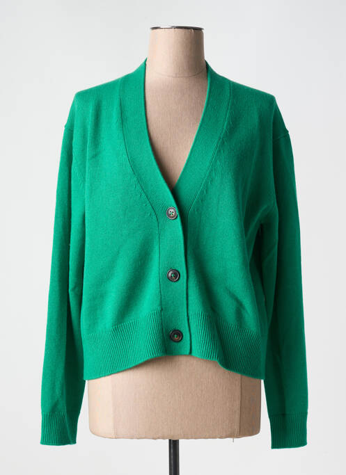 Gilet manches longues vert CLOSED pour femme