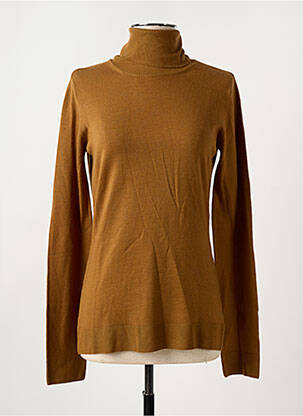 Pull col roulé coupe cintrée manches longues beige BARBARA BUI femme