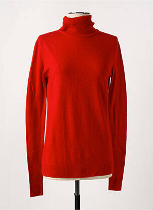 Pull col roulé coupe cintrée manches longues rouge clair BARBARA BUI femme