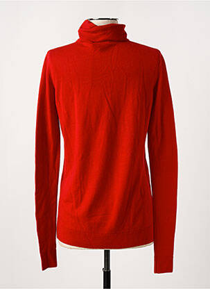 Pull col roulé coupe cintrée manches longues rouge clair BARBARA BUI femme